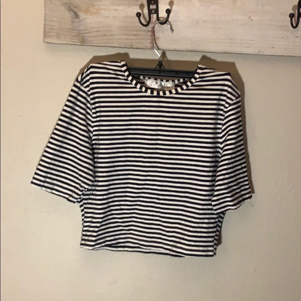 Striped crop top xs s m l